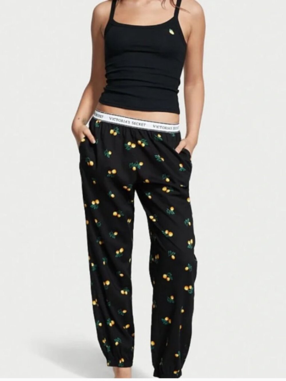 Women's Victoria's Secret Lemon Jogger PJ Lounge Wear - Size L